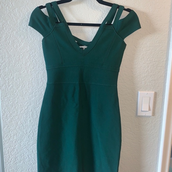 Bebe Emerald Green Dress - Picture 1 of 4